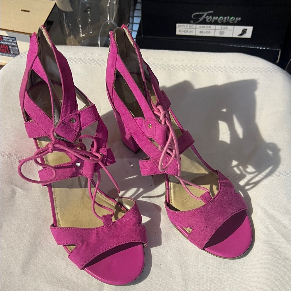 Circus Fuchsia Strappy‎ Heels